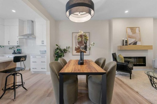 68 Buffaloberry Manor Se, Calgary, AB - Indoor Photo Showing Dining Room