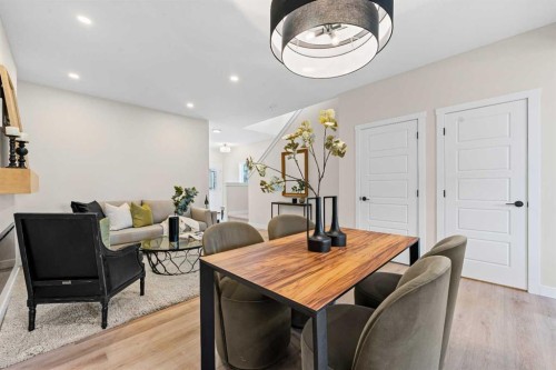 68 Buffaloberry Manor Se, Calgary, AB - Indoor Photo Showing Dining Room