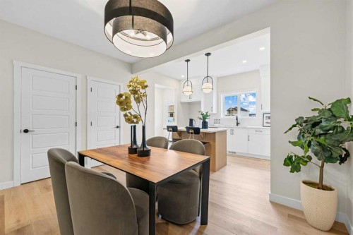 68 Buffaloberry Manor Se, Calgary, AB - Indoor Photo Showing Dining Room