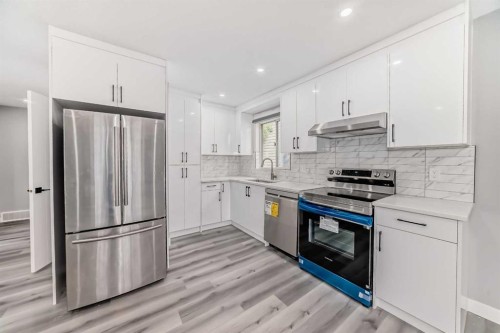 110 Falmere Way Ne, Calgary, AB - Indoor Photo Showing Kitchen With Stainless Steel Kitchen With Upgraded Kitchen