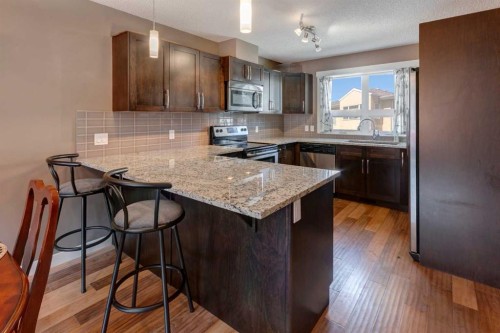 336 Covecreek Circle Ne, Calgary, AB - Indoor Photo Showing Kitchen With Upgraded Kitchen