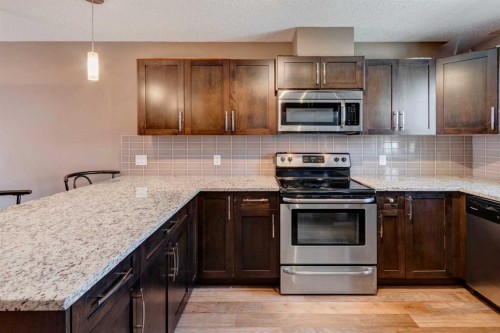 336 Covecreek Circle Ne, Calgary, AB - Indoor Photo Showing Kitchen With Stainless Steel Kitchen With Upgraded Kitchen