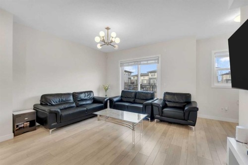 106-72 Cornerstone Manor Ne, Calgary, AB - Indoor Photo Showing Living Room