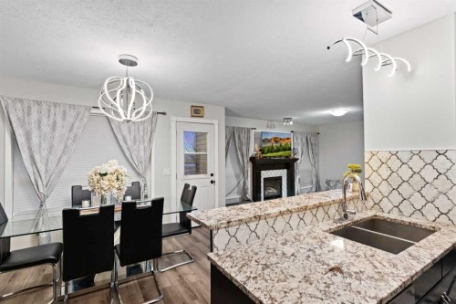 67 Anaheim Crescent Ne, Calgary, AB - Indoor Photo Showing Kitchen With Double Sink