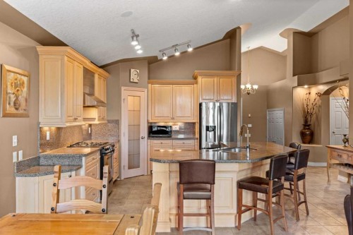 938 Panorama Hills Drive Nw, Calgary, AB - Indoor Photo Showing Kitchen With Stainless Steel Kitchen With Double Sink