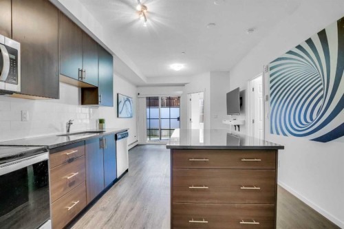 6105-151 Legacy Main Street Se, Calgary, AB - Indoor Photo Showing Kitchen