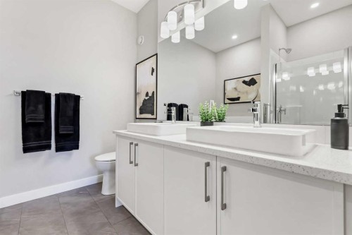 402-185 Mahogany Gardens Se, Calgary, AB - Indoor Photo Showing Bathroom