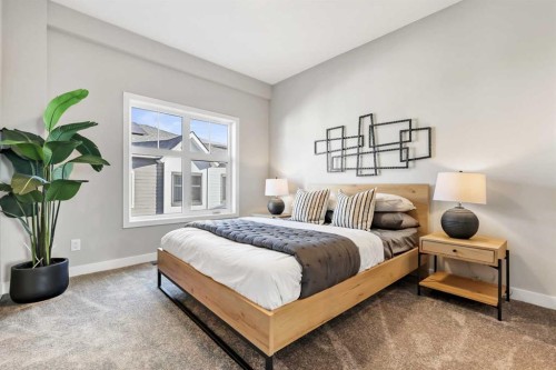 402-185 Mahogany Gardens Se, Calgary, AB - Indoor Photo Showing Bedroom