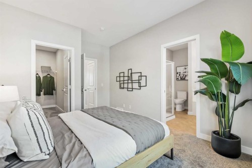 402-185 Mahogany Gardens Se, Calgary, AB - Indoor Photo Showing Bedroom