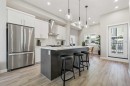 402-185 Mahogany Gardens Se, Calgary, AB  - Indoor Photo Showing Kitchen With Upgraded Kitchen 