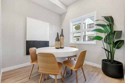 402-185 Mahogany Gardens Se, Calgary, AB - Indoor Photo Showing Dining Room