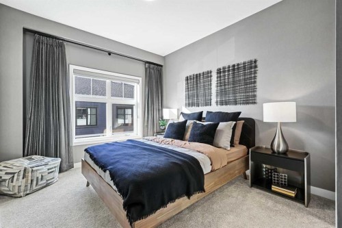 112-595 Mahogany Road Se, Calgary, AB - Indoor Photo Showing Bedroom