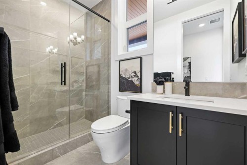 201-130 Marina Cove Se, Calgary, AB - Indoor Photo Showing Bathroom