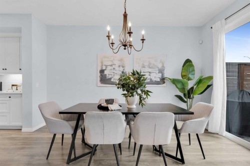 168 Masters Crescent Se, Calgary, AB - Indoor Photo Showing Dining Room