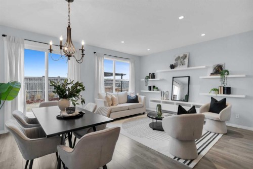 168 Masters Crescent Se, Calgary, AB - Indoor Photo Showing Living Room