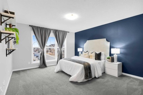 168 Masters Crescent Se, Calgary, AB - Indoor Photo Showing Bedroom