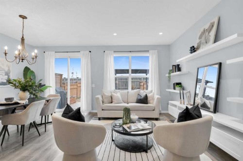 168 Masters Crescent Se, Calgary, AB - Indoor Photo Showing Living Room