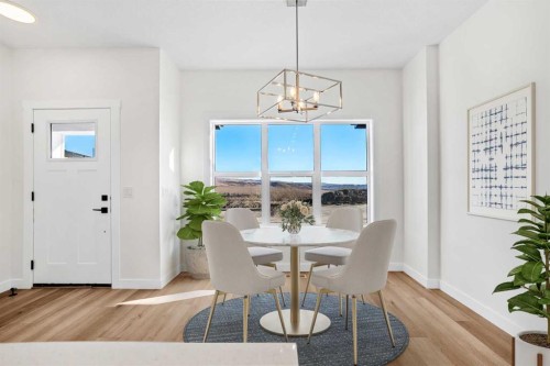 804-525 River Heights Drive, Cochrane, AB - Indoor Photo Showing Dining Room