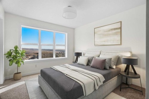 804-525 River Heights Drive, Cochrane, AB - Indoor Photo Showing Bedroom