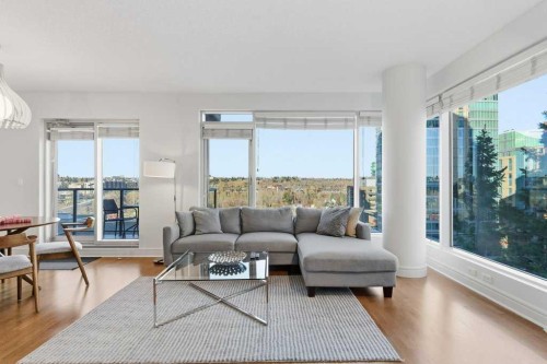 804-910 5 Avenue Sw, Calgary, AB - Indoor Photo Showing Living Room