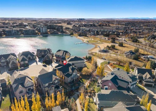 151 Mahogany Bay Se, Calgary, AB - Outdoor With Body Of Water With View