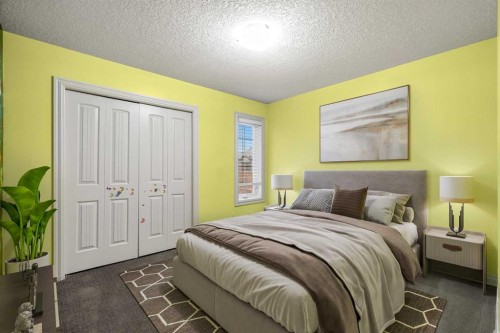 151 Mahogany Bay Se, Calgary, AB - Indoor Photo Showing Bedroom