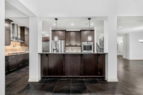 151 Mahogany Bay Se, Calgary, AB - Indoor Photo Showing Kitchen With Upgraded Kitchen