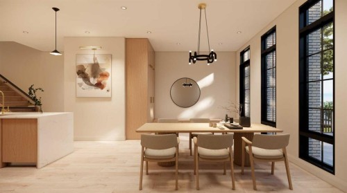 224 18A Street Nw, Calgary, AB - Indoor Photo Showing Dining Room