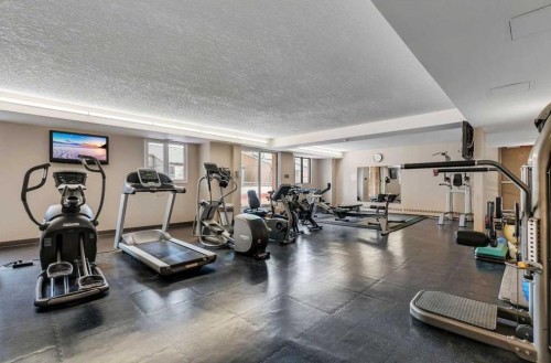 815-738 3 Avenue Sw, Calgary, AB - Indoor Photo Showing Gym Room