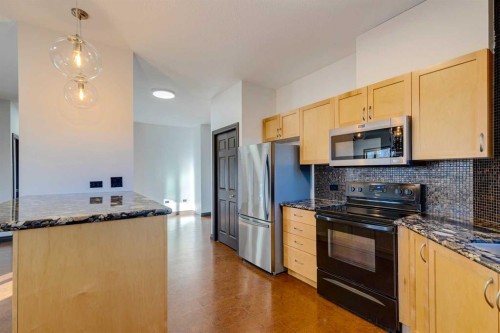 403-3810 43 Street Sw, Calgary, AB - Indoor Photo Showing Kitchen