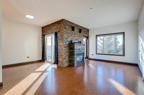 403-3810 43 Street Sw, Calgary, AB - Indoor With Fireplace
