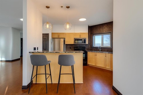 403-3810 43 Street Sw, Calgary, AB - Indoor Photo Showing Kitchen