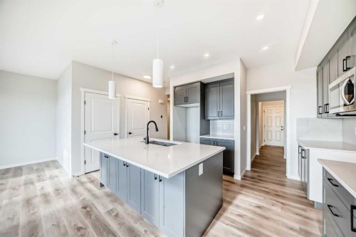 111 Mercado Crescent Se, Calgary, AB - Indoor Photo Showing Kitchen With Upgraded Kitchen