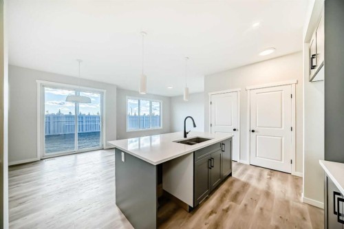 111 Mercado Crescent Se, Calgary, AB - Indoor Photo Showing Kitchen With Double Sink With Upgraded Kitchen