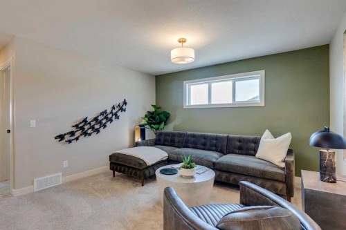 156 Crimson Ridge Place Nw, Calgary, AB - Indoor Photo Showing Living Room