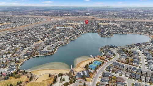 134 Autumn Gardens Se, Calgary, AB - Outdoor With Body Of Water With View