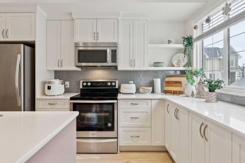 305 Nolanlake Villas Nw, Calgary, AB - Indoor Photo Showing Kitchen With Upgraded Kitchen