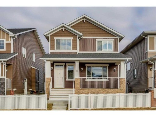 27 Redstone Gardens Ne, Calgary, AB - Outdoor With Deck Patio Veranda With Facade