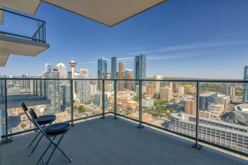 3201-1122 3 Street Se, Calgary, AB - Outdoor With Balcony With View With Exterior