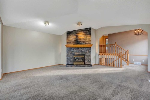 60 Citadel Peak Mews Nw, Calgary, AB - Indoor With Fireplace