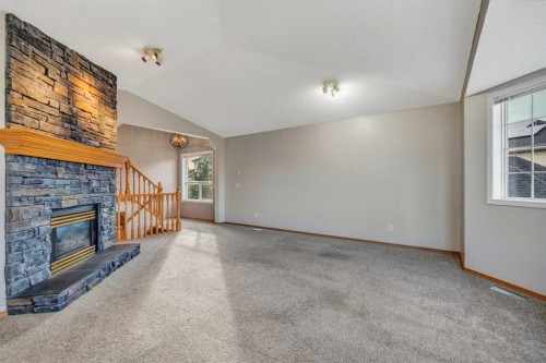 60 Citadel Peak Mews Nw, Calgary, AB - Indoor With Fireplace