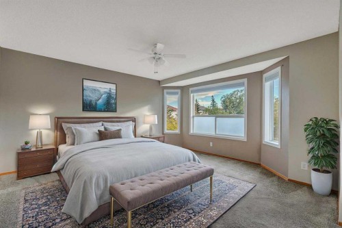 60 Citadel Peak Mews Nw, Calgary, AB - Indoor Photo Showing Bedroom