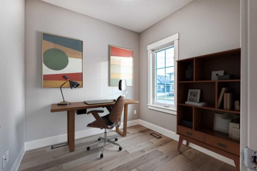 925 Reynolds Lane Sw, Airdrie, AB - Indoor Photo Showing Office