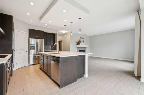 15 Sherwood Gate Nw, Calgary, AB - Indoor Photo Showing Kitchen With Upgraded Kitchen