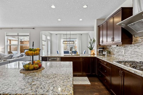 40 Chaparral Valley Green Se, Calgary, AB - Indoor Photo Showing Kitchen With Upgraded Kitchen