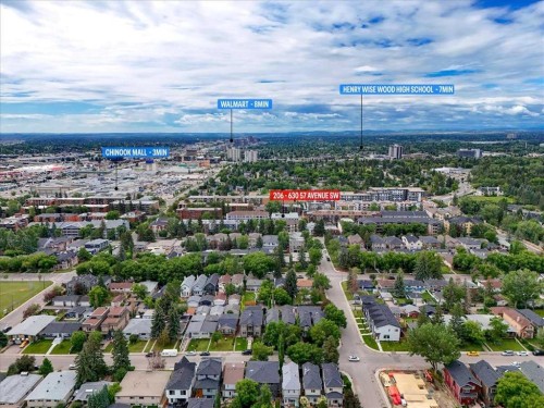 206-630 57 Avenue Sw, Calgary, AB - Outdoor With View