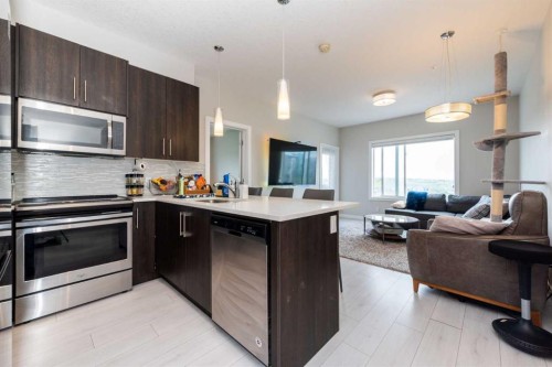 202-24 Sage Hill Terrace Nw, Calgary, AB - Indoor Photo Showing Kitchen With Upgraded Kitchen