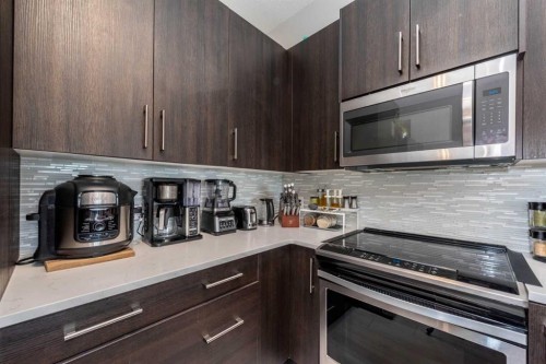 202-24 Sage Hill Terrace Nw, Calgary, AB - Indoor Photo Showing Kitchen