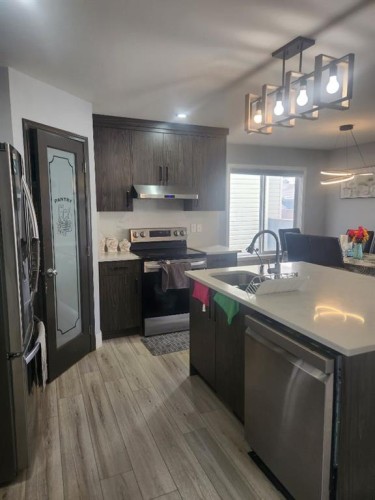 1028 Taradale Drive Ne, Calgary, AB - Indoor Photo Showing Kitchen With Upgraded Kitchen