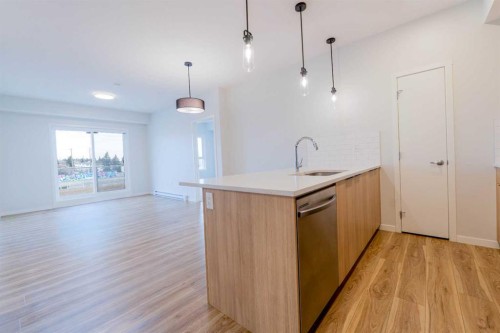 327-360 Harvest Hills Way Ne, Calgary, AB - Indoor Photo Showing Kitchen With Upgraded Kitchen